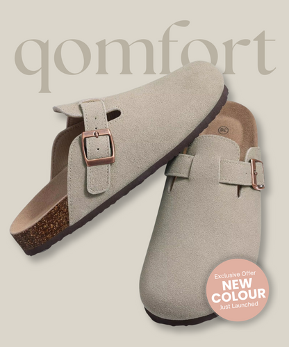 Genuine Suede Clogs by Qomfort