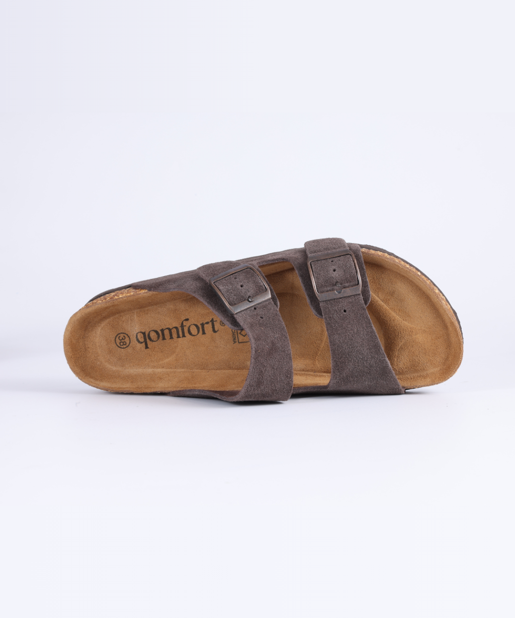 Premium Genuine Suede Sandals by Qomfort