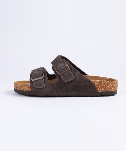 Premium Genuine Suede Sandals by Qomfort